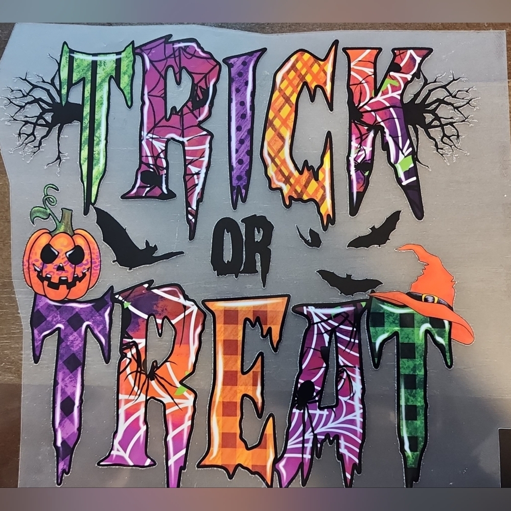 Colorful Trick or Treat Halloween Sign